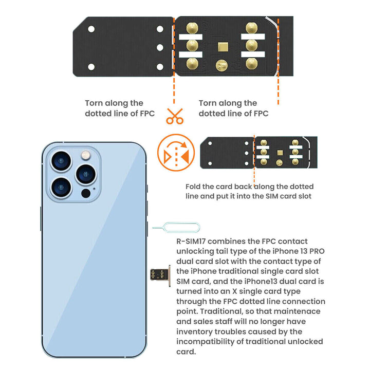 R-SIM17 RSIM Nano Unlock Card for iPhone