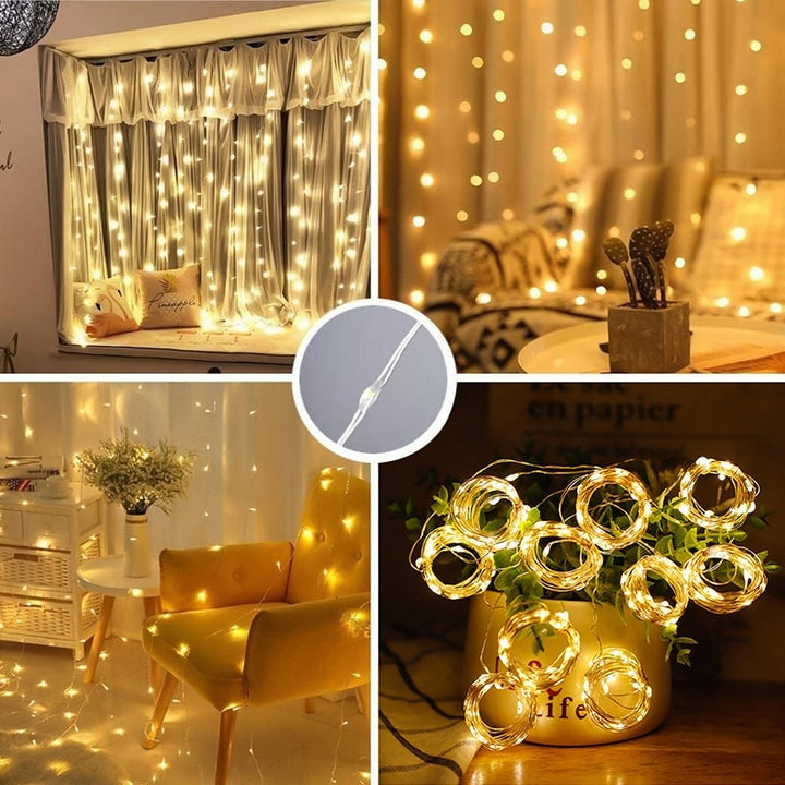 LED Garland Curtain Lights