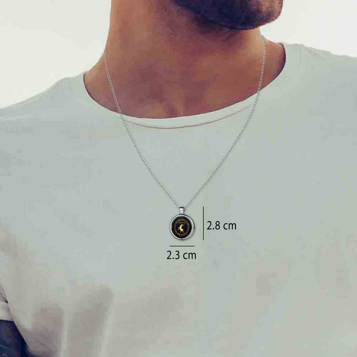 Capricorn Necklaces for Lovers of the Zodiac 24k Gold Inscribed