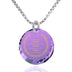 Serenity Prayer Necklace Inspirational Pendant Inscribed in 24k Gold